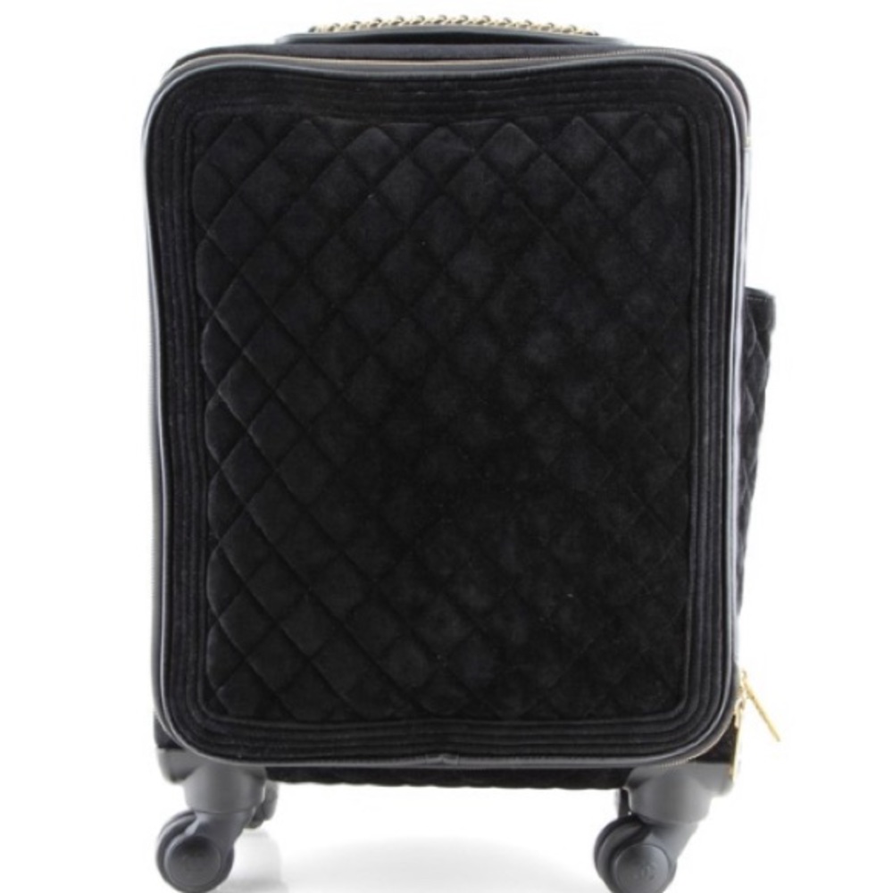 Coco Case Rolling Trolley Quilted Velvet - Picture 1 of 16